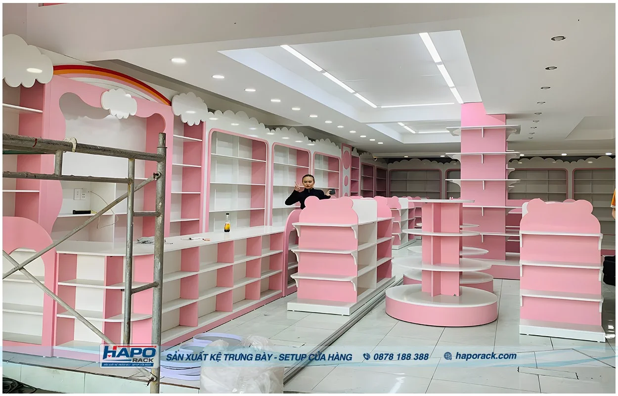 Giải Pháp Thiết Kế Cửa Hàng Sữa Tối Ưu Diện Tích Và Trưng Bày Sản Phẩm