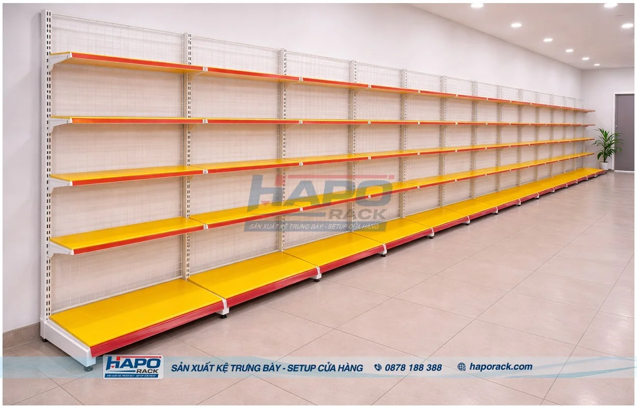 Kệ Siêu Thị Giá Rẻ Cho Cửa Hàng Nhỏ – Tối Ưu Không Gian Hiệu Quả