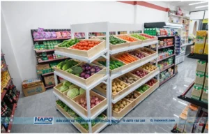 Kệ Trưng Bày Rau Củ Cao Cấp – Giải Pháp Tối Ưu Cho Cửa Hàng Nông Sản