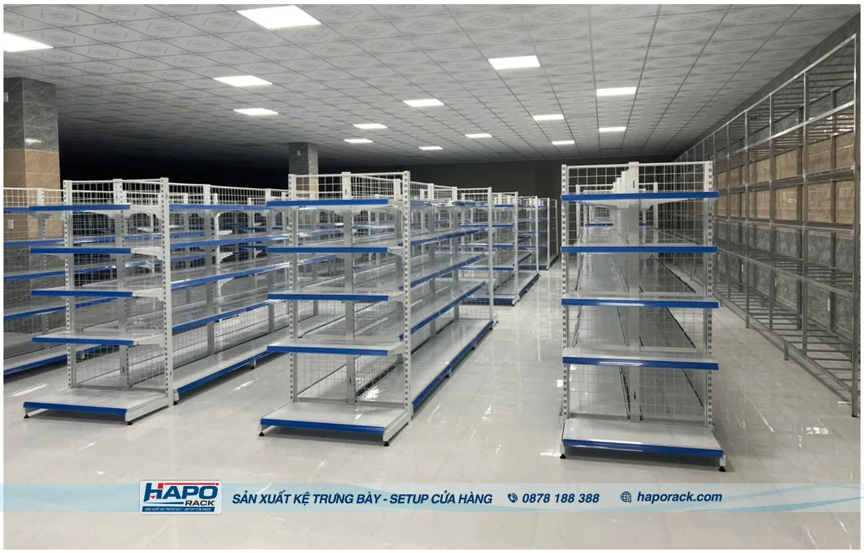 Đơn Vị Sản Xuất Và Thi Công Kệ Trưng Bày Theo Yêu Cầu