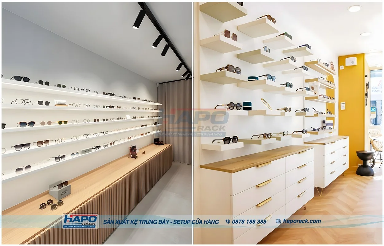 Thiết Kế Cửa Hàng Mắt Kính Tối Ưu Không Gian Và Trưng Bày