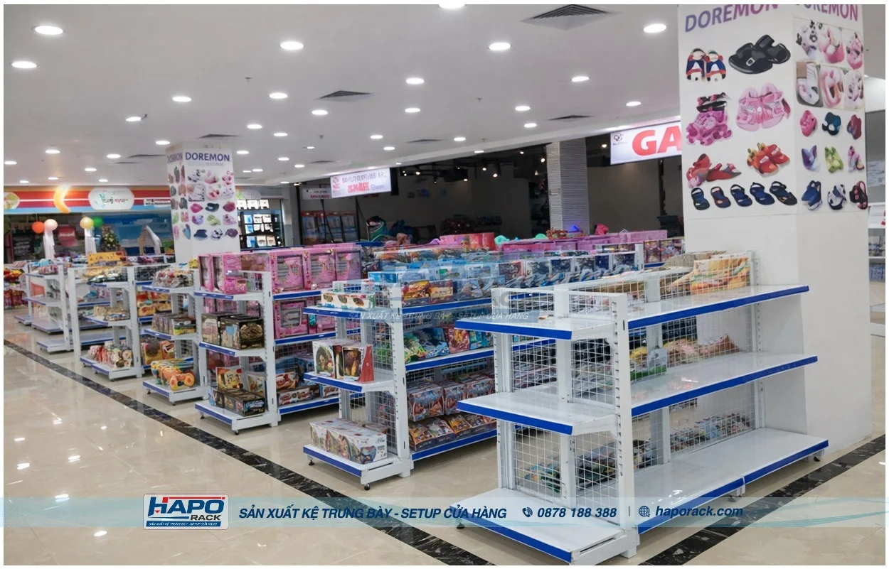 Thiết Kế Cửa Hàng Sữa & Mẹ Bé Tối Ưu Trưng Bày Với HAPO rack