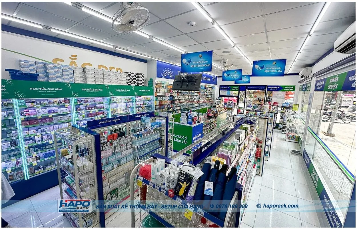 Thiết Kế Cửa Hàng Thuốc Tây Chuẩn Chỉnh Giúp Tăng Trải Nghiệm Khách Hàng