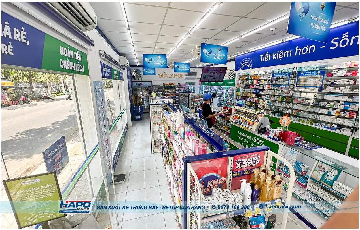 Thiết Kế Cửa Hàng Thuốc Tây Chuẩn GPP - Xu Hướng Nội Thất 2026