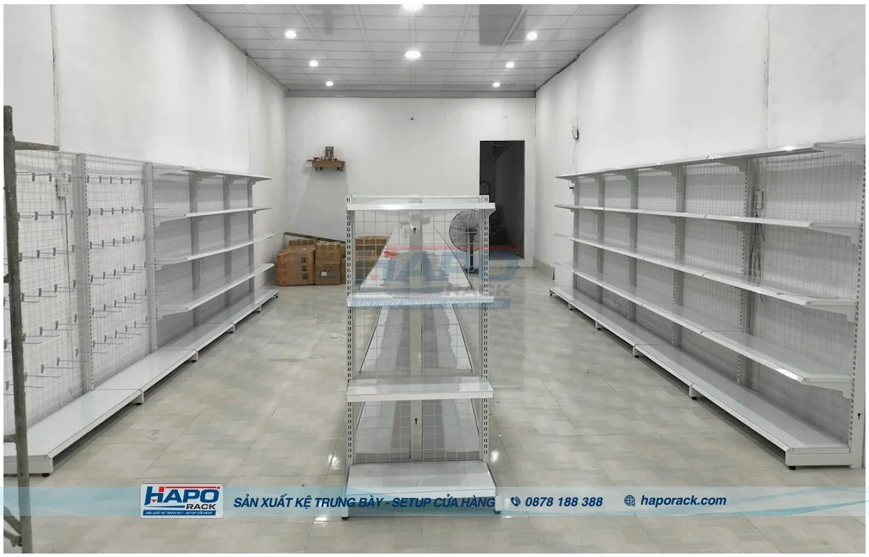 Thiết Kế & Thi Công Kệ Tạp Hóa Tối Ưu Trưng Bày Hàng Hóa