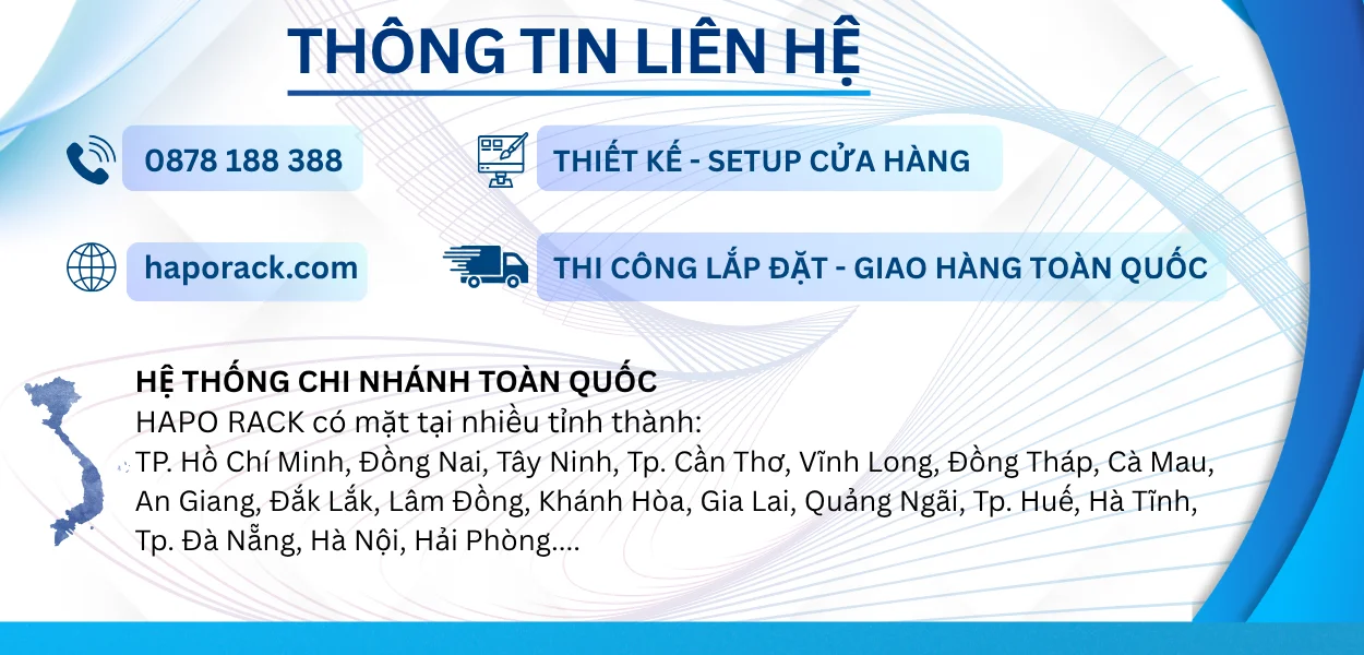 Địa Chỉ Sản Xuất Kệ Siêu Thị Tại P. Tân Thuận TP. Hồ Chí Minh Chất Lượng