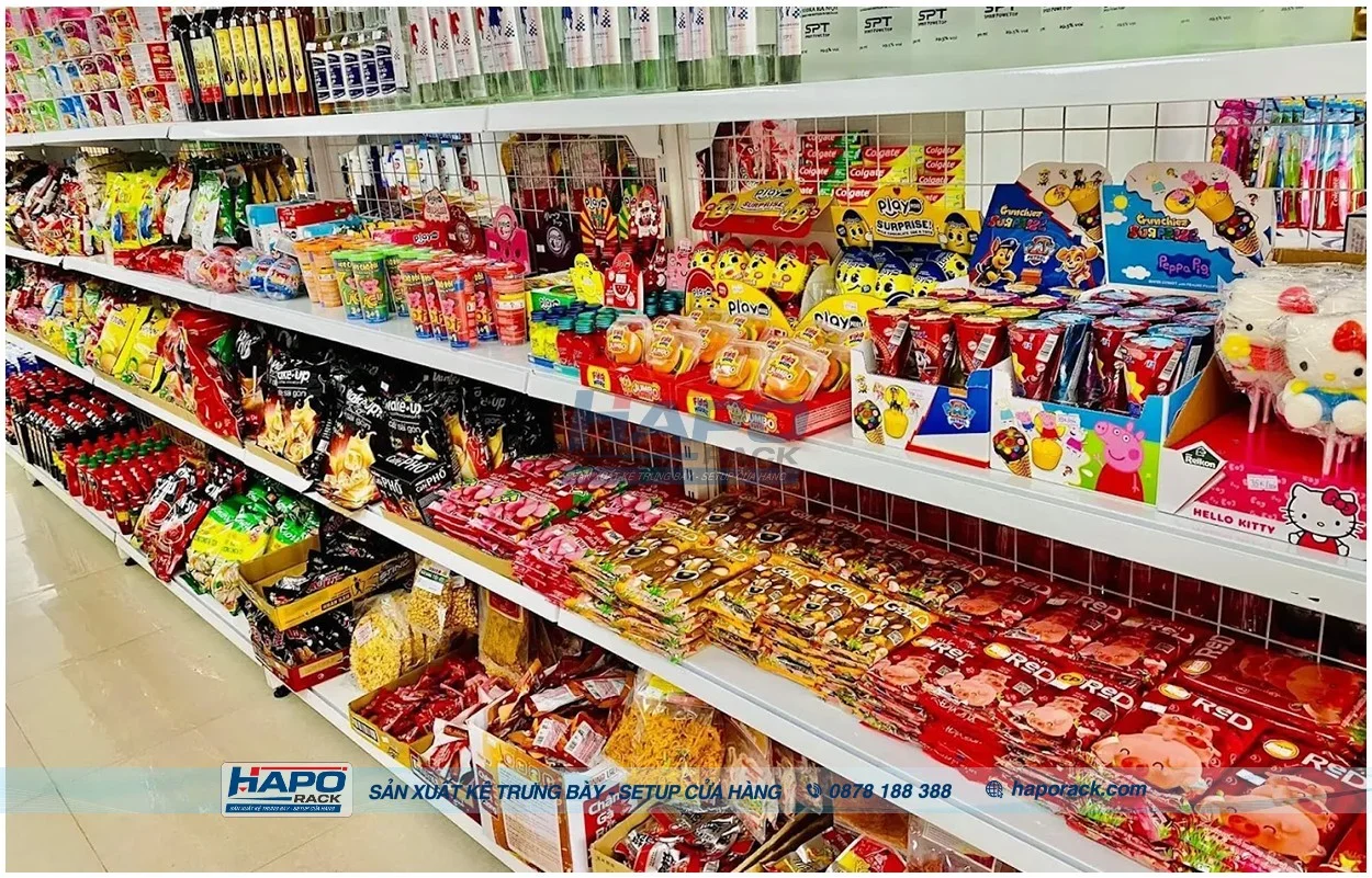 Địa chỉ sản xuất kệ siêu thị uy tín tại P. An Nhơn TP.HCM