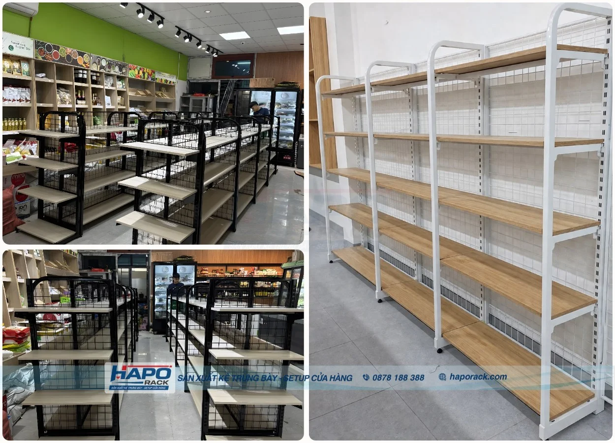Địa chỉ xưởng kệ siêu thị giá tốt tại P. Phú Thạnh TP. Hồ Chí Minh