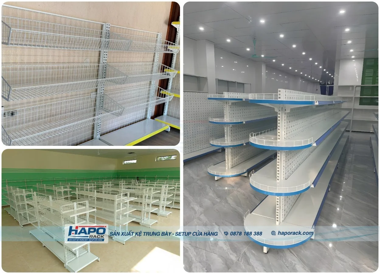 Địa chỉ xưởng sản xuất kệ siêu thị tại P. Bình Lợi Trung TP. Hồ Chí Minh đáng tin cậy