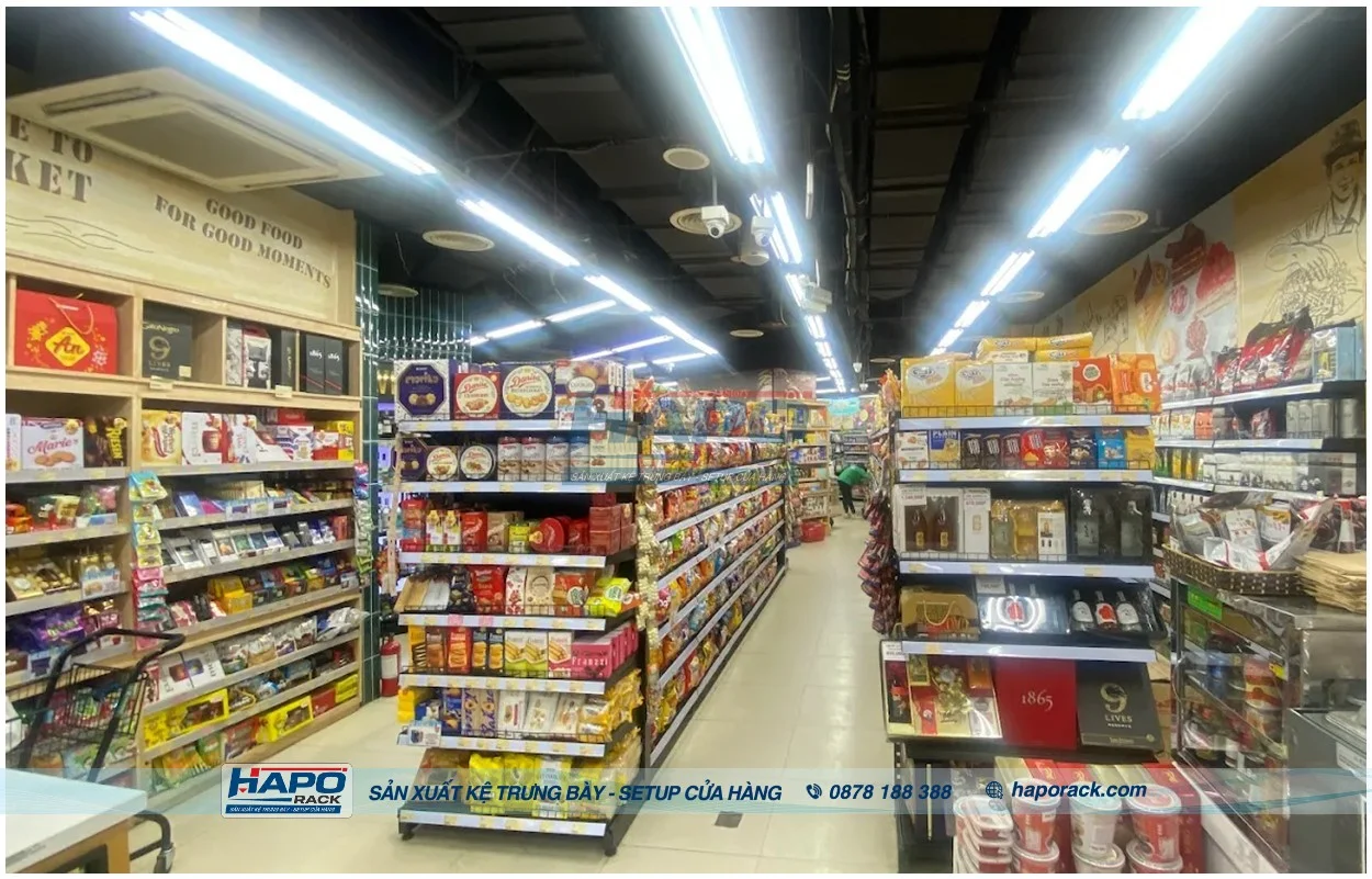 Nơi Sản Xuất Kệ Siêu Thị Tại P. Tân Thuận TP. Hồ Chí Minh Giá Rẻ