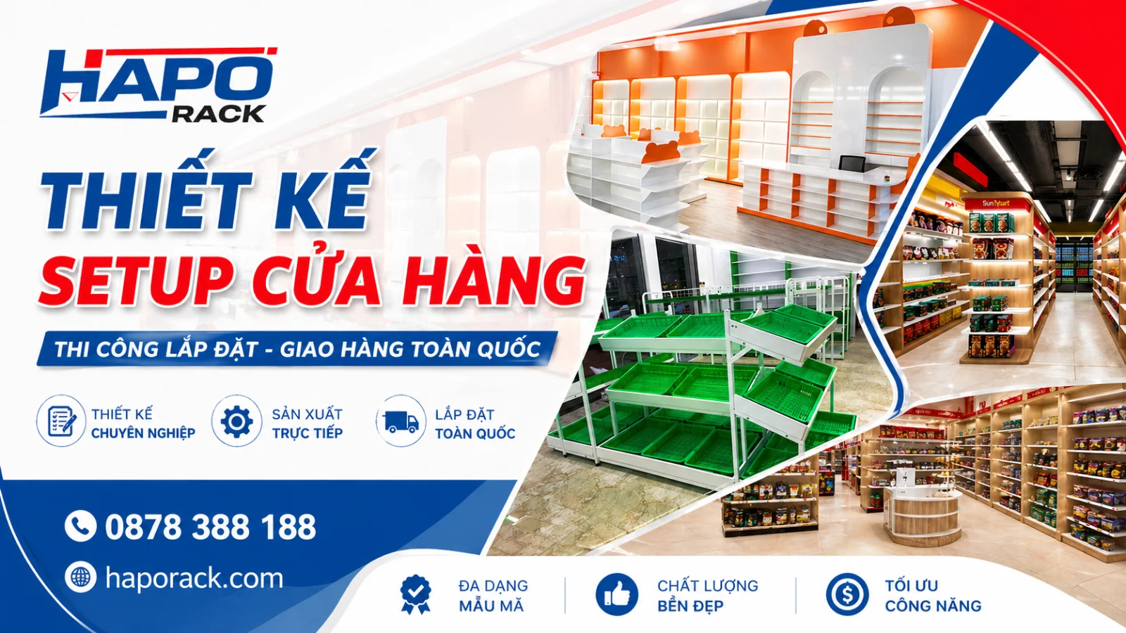 Sản Xuất Kệ Siêu Thị Tại P. Tân Thuận TP. Hồ Chí Minh – Giá Xưởng, Không Trung Gian