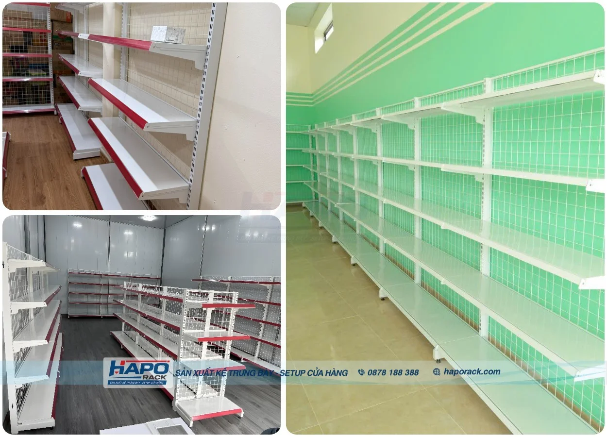Sản xuất kệ siêu thị theo yêu cầu tại Bình Hưng Hòa TP.HCM