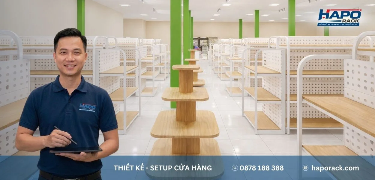 Xưởng cung cấp kệ siêu thị tại phường Bình Hưng Hòa uy tín