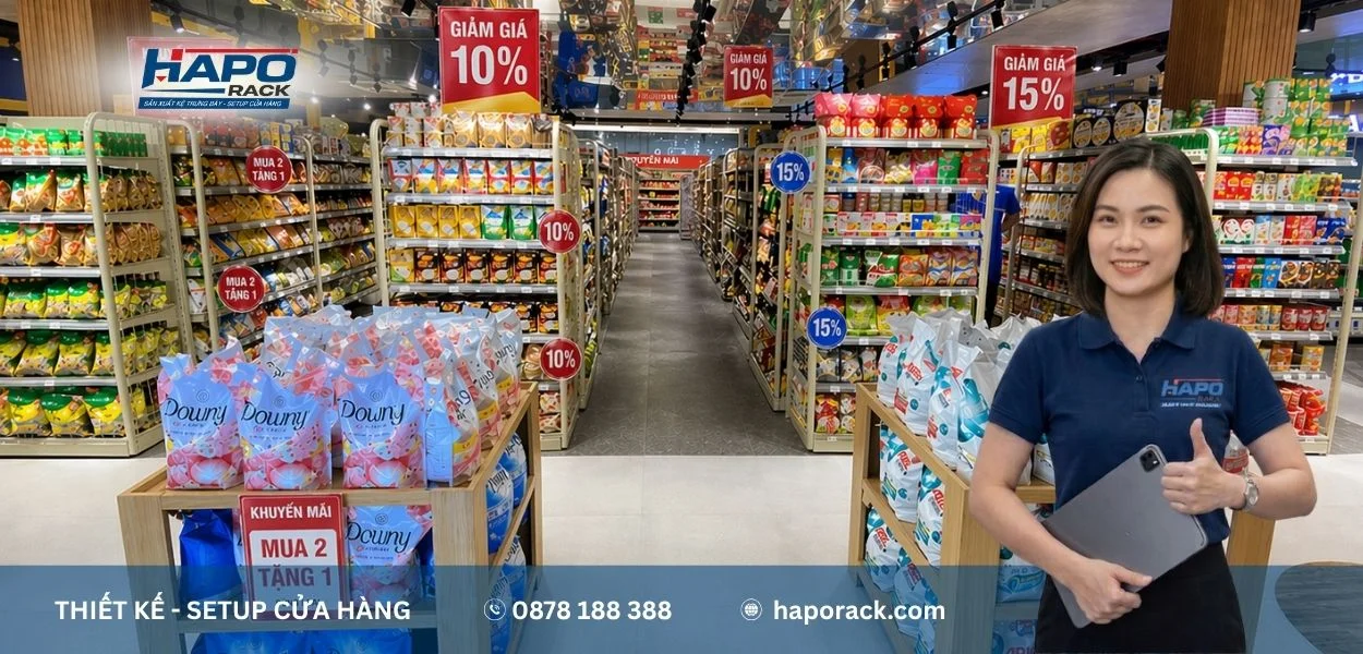 Xưởng Gia Công Kệ Siêu Thị Tại P. Bình Tân TP. Hồ Chí Minh Theo Yêu Cầu
