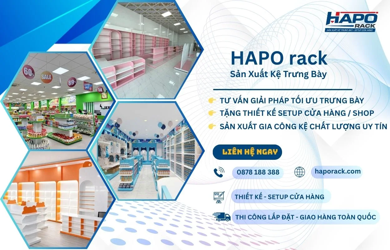 Xưởng kệ siêu thị giá rẻ tại P. Bình Hòa TP. Hồ Chí Minh