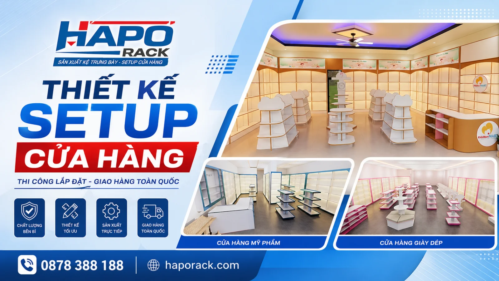 Xưởng Kệ Siêu Thị Tại P. Bình Tân TP. Hồ Chí Minh Giá Tận Xưởng, Lắp Đặt Nhanh
