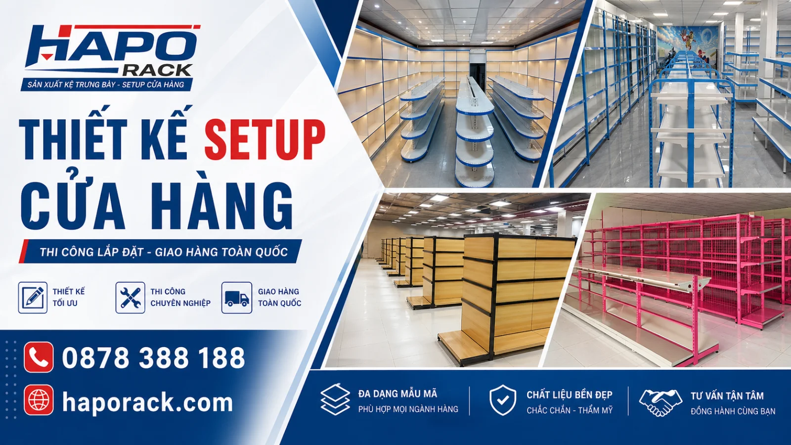 Xưởng Kệ Siêu Thị Tại P. Tân Hưng TP. Hồ Chí Minh Giá Rẻ, Bền Đẹp, Giao Nhanh