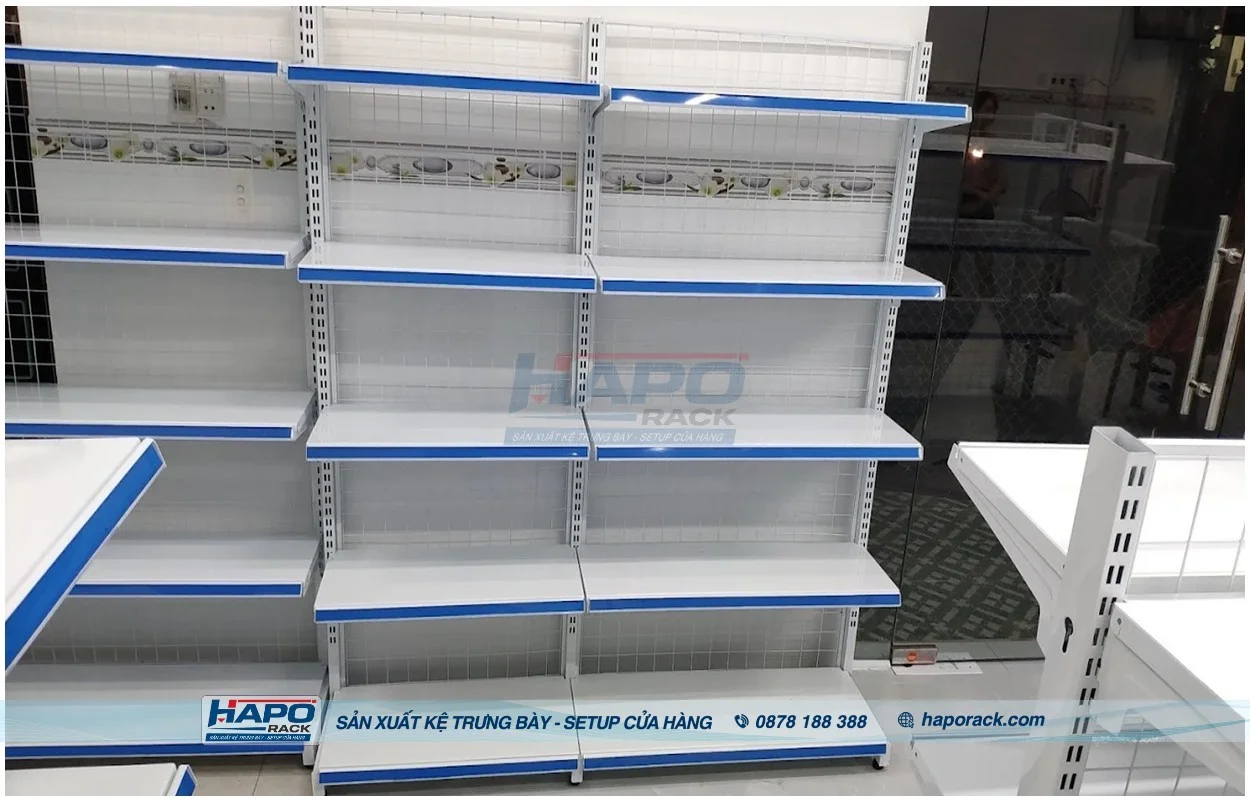 Xưởng kệ siêu thị thiết kế – thi công trọn gói tại P. Bình Trưng TP. Hồ Chí Minh