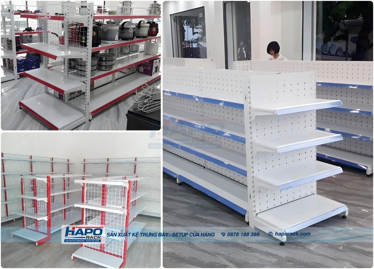 Xưởng làm kệ siêu thị tại P. An Nhơn TP. Hồ Chí Minh