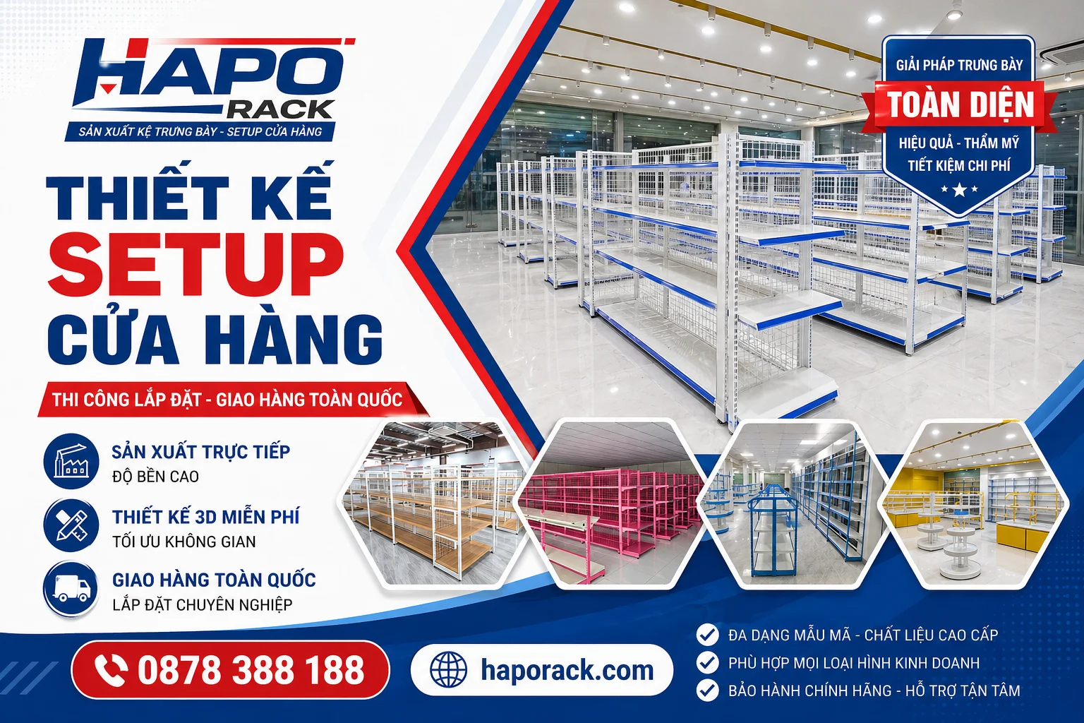 Xưởng Làm Kệ Siêu Thị Tại P. Bình Trị Đông – Bền Đẹp, Giá Tận Xưởng