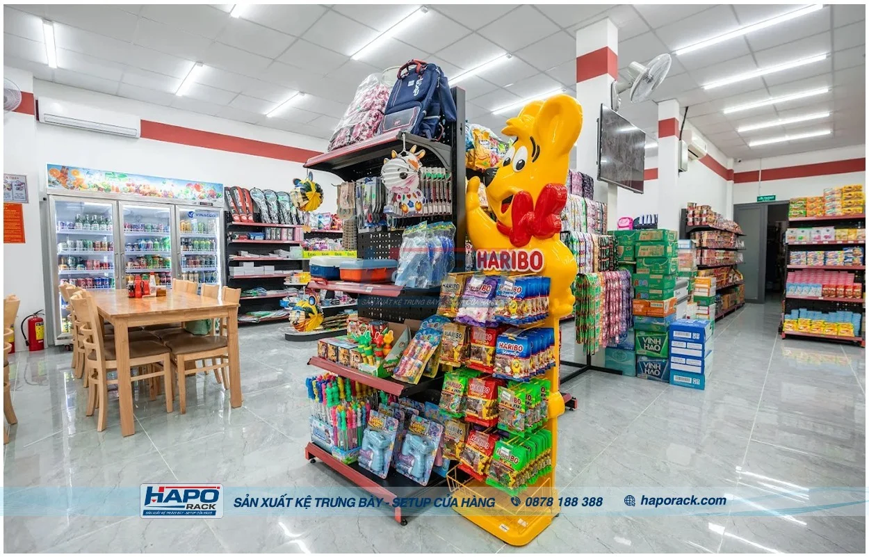 Xưởng làm kệ siêu thị theo yêu cầu tại P. Phú Nhuận TP. Hồ Chí Minh