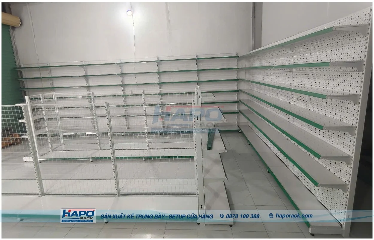Xưởng sản xuất kệ siêu thị chuyên nghiệp tại P. Bình Trưng TP. Hồ Chí Minh