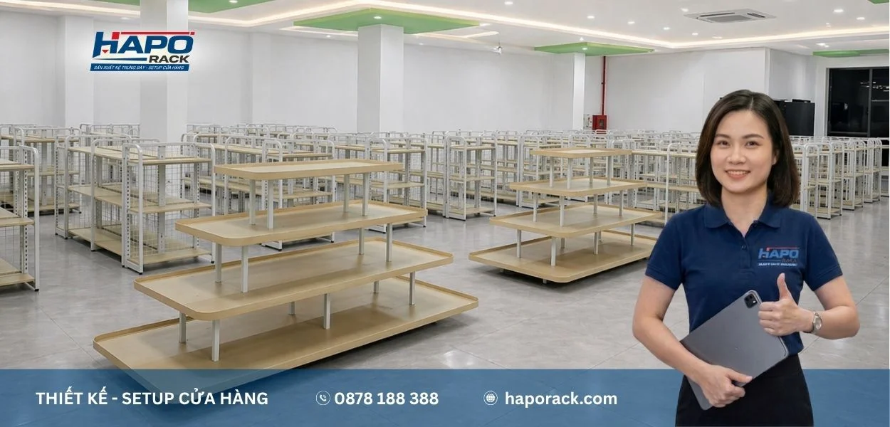 Xưởng Sản Xuất Kệ Siêu Thị Tại Bình Phú TP.HCM – Thiết Kế & Lắp Đặt Nhanh