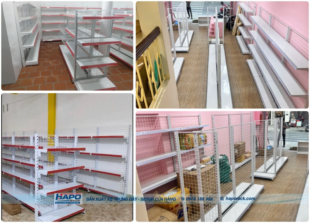Xưởng sản xuất kệ siêu thị tại P. Bến Cát TP. HCM thiết kế tối ưu không gian bán hàng