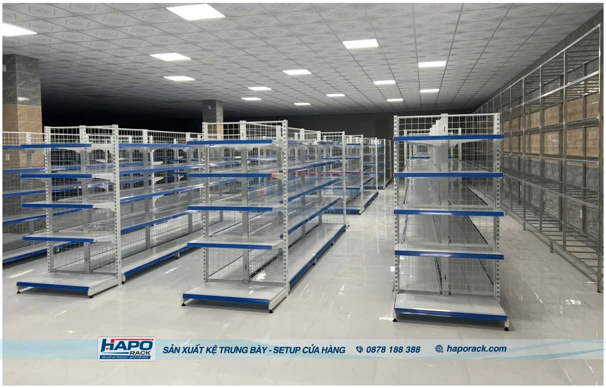 Xưởng Sản Xuất Kệ Siêu Thị Tại P. Hạnh Thông TP. Hồ Chí Minh Giá Tốt, Uy Tín