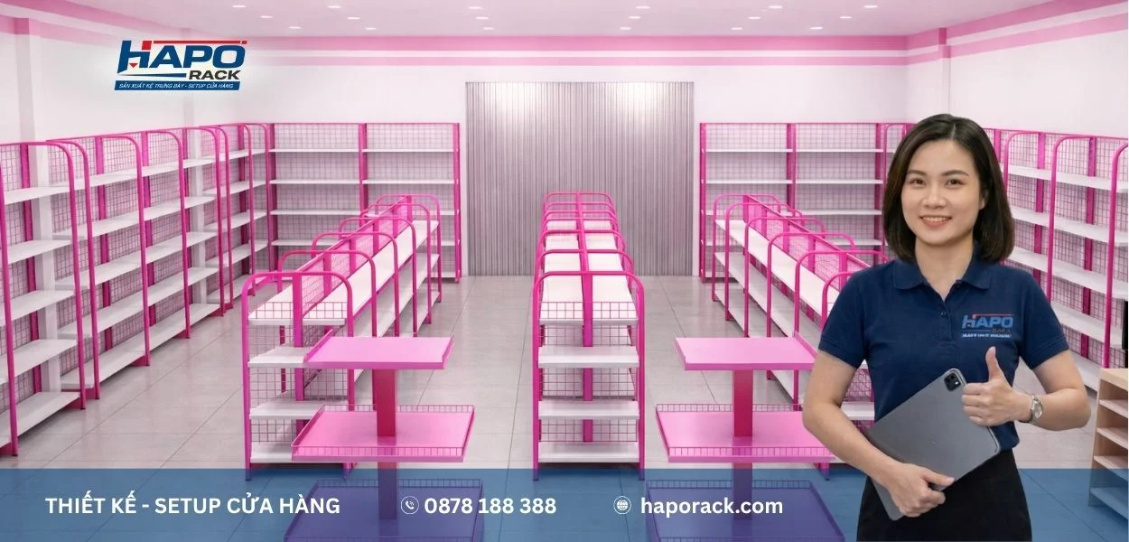 Xưởng sản xuất kệ siêu thị tại P. Phước Long TP. Hồ Chí Minh cho cửa hàng và siêu thị mini