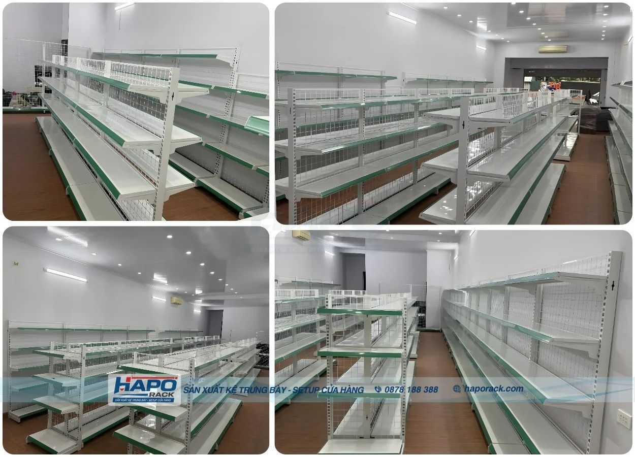 Xưởng Sản Xuất Kệ Siêu Thị Tại P. Tân Hải TP. Hồ Chí Minh Thiết Kế Theo Yêu Cầu