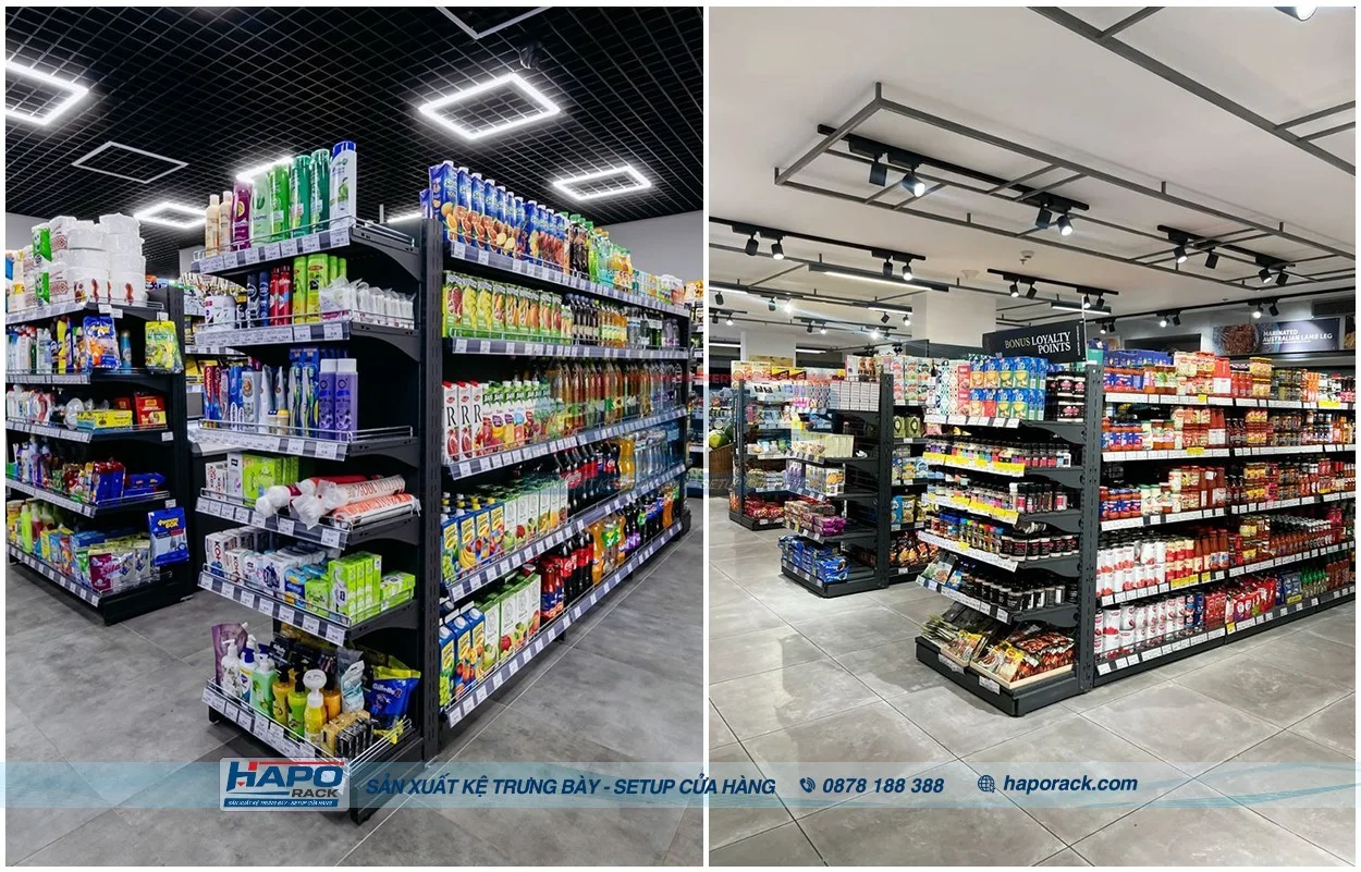 Xưởng sản xuất kệ siêu thị uy tín tại P. Bình Trưng TP. Hồ Chí Minh