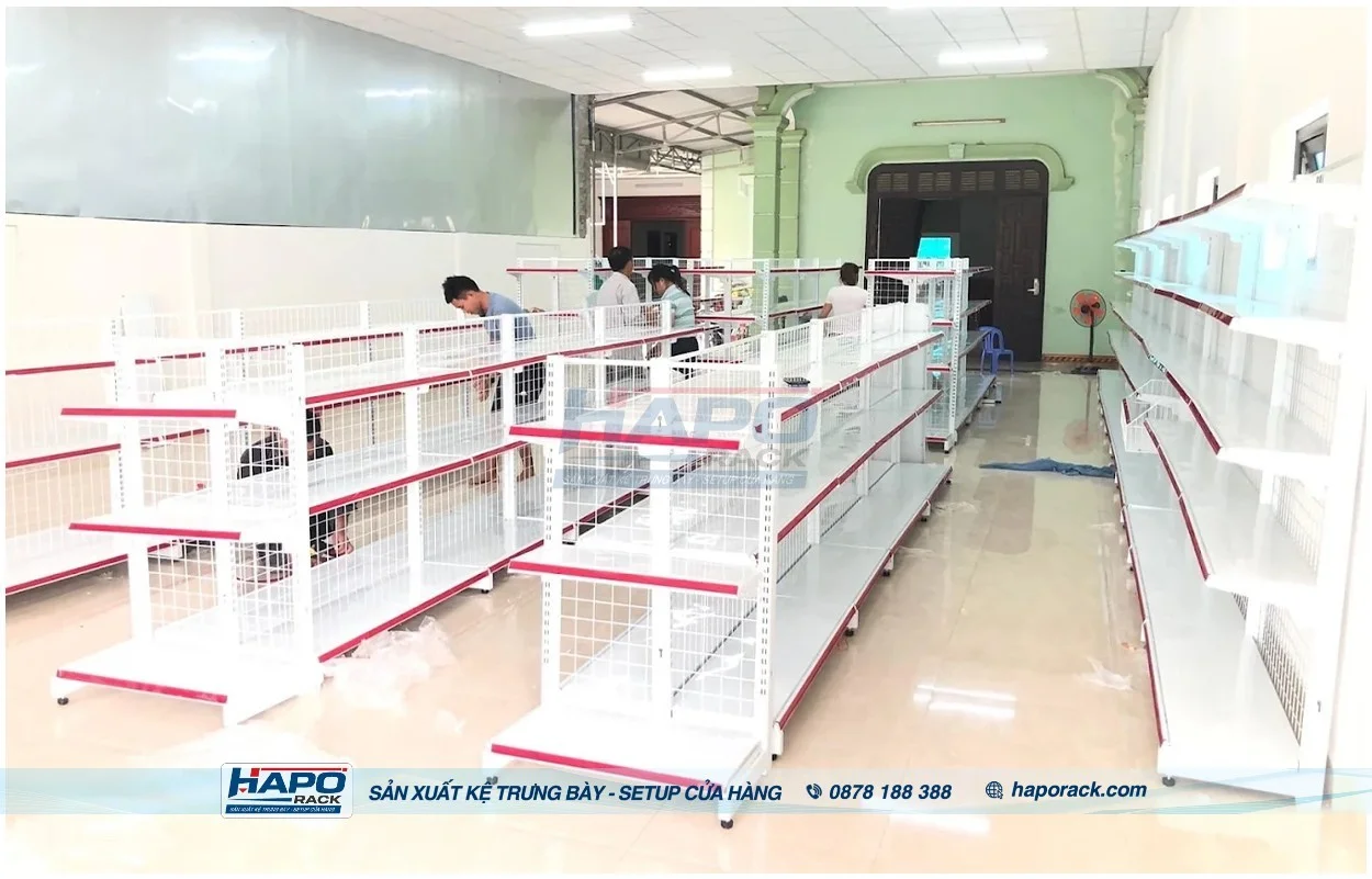 Xưởng Sản Xuất Kệ Trưng Bày Siêu Thị Tại P. Tân Tạo TP. Hồ Chí Minh Uy Tín