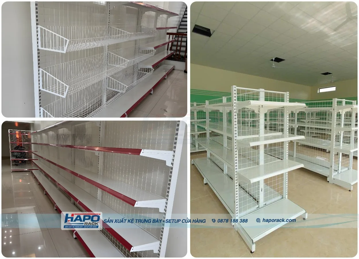 Xưởng sản xuất kệ trưng bày siêu thị tại P. Thới An TP. Hồ Chí Minh