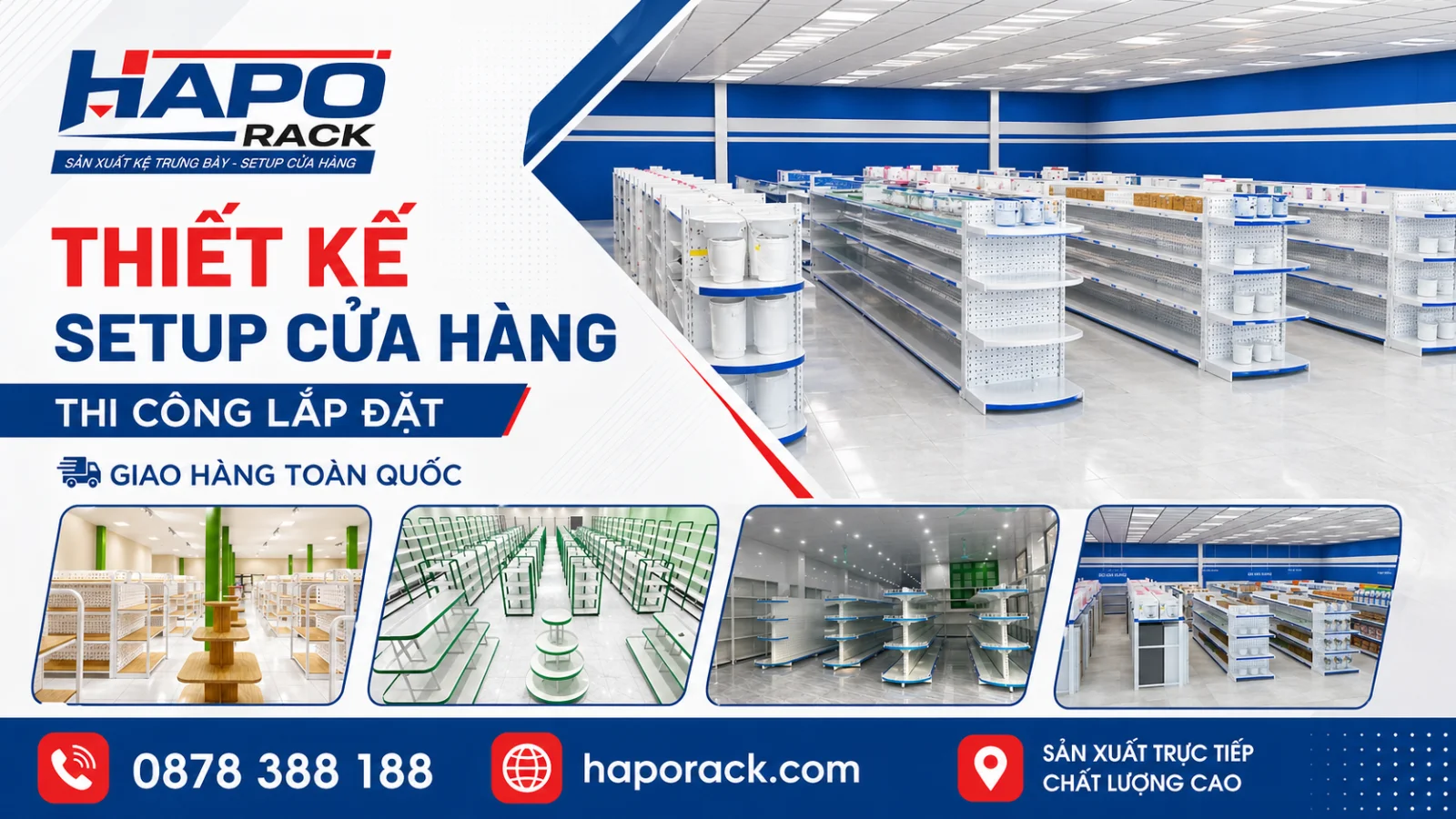 Xưởng Thi Công Kệ Siêu Thị Tại P. Tân Thuận TP. Hồ Chí Minh Nhanh Chóng