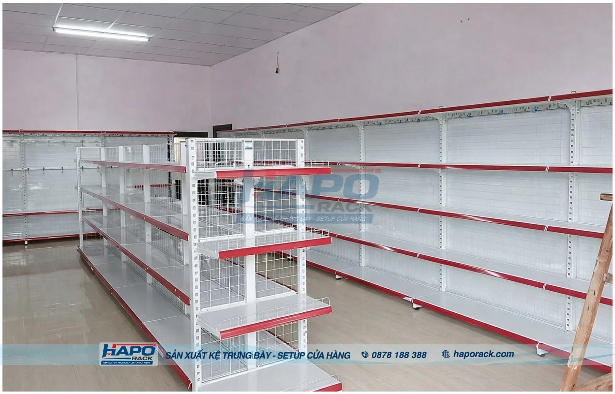 Xưởng Thiết Kế & Sản Xuất Kệ Siêu Thị Tại P. Tân Tạo TP. Hồ Chí Minh Chuyên Nghiệp