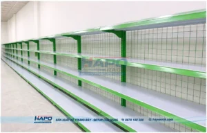 Xưởng thiết kế và sản xuất kệ siêu thị tại P. Phước Thắng TP. Hồ Chí Minh
