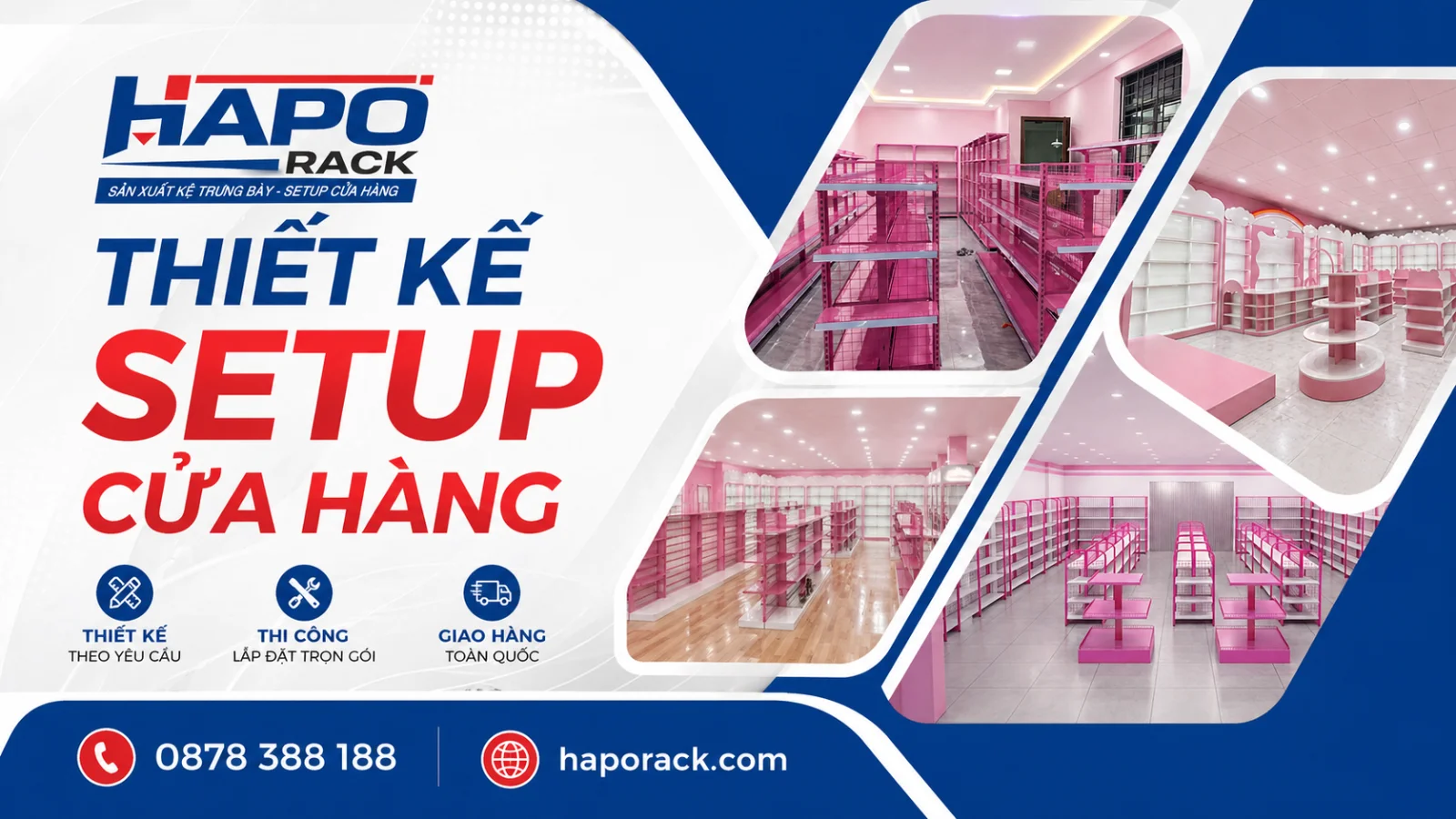 Xưởng thiết kế và thi công kệ siêu thị tại Bình Hưng Hòa