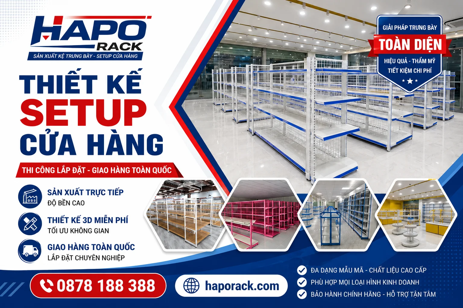 Báo Giá Kệ Siêu Thị Tại P. Bình Trị Đông TP.HCM Từ Xưởng Sản Xuất