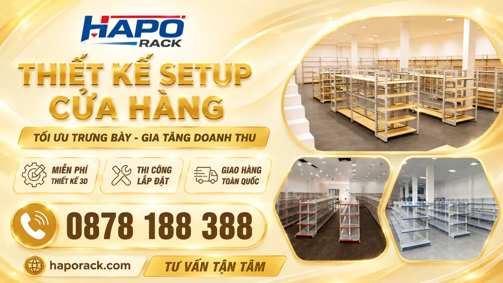 HAPO Rack – Xưởng Sản Xuất Kệ Siêu Thị Tại Bến Tre