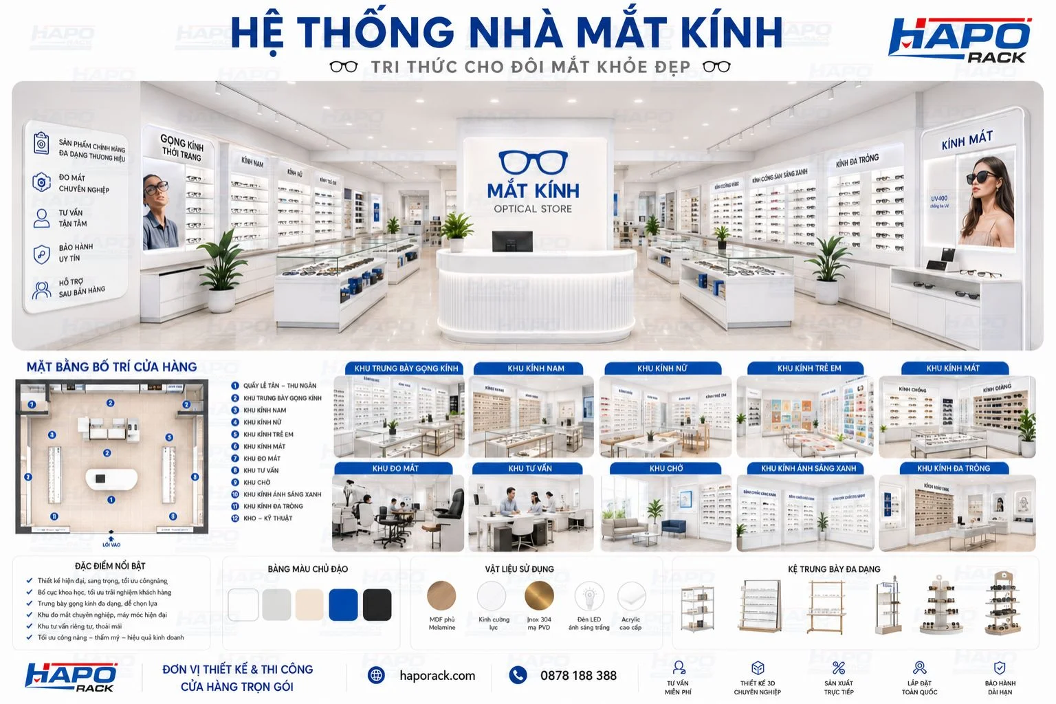 Thiết Kế Cửa Hàng Mắt Kính Tại Bình Thuận