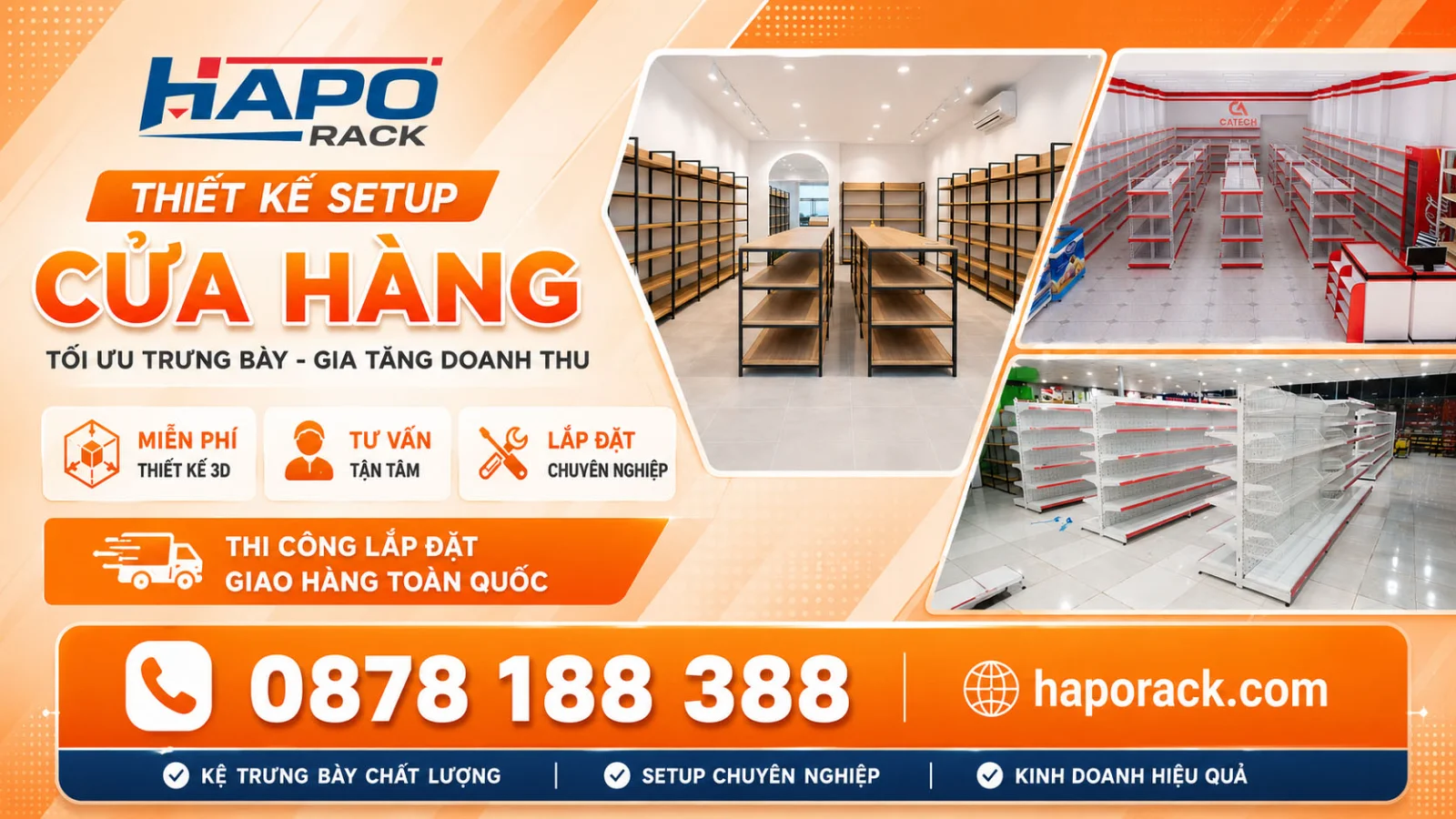 HAPO rack – Xưởng Sản Xuất Kệ Siêu Thị Tại Hậu Giang