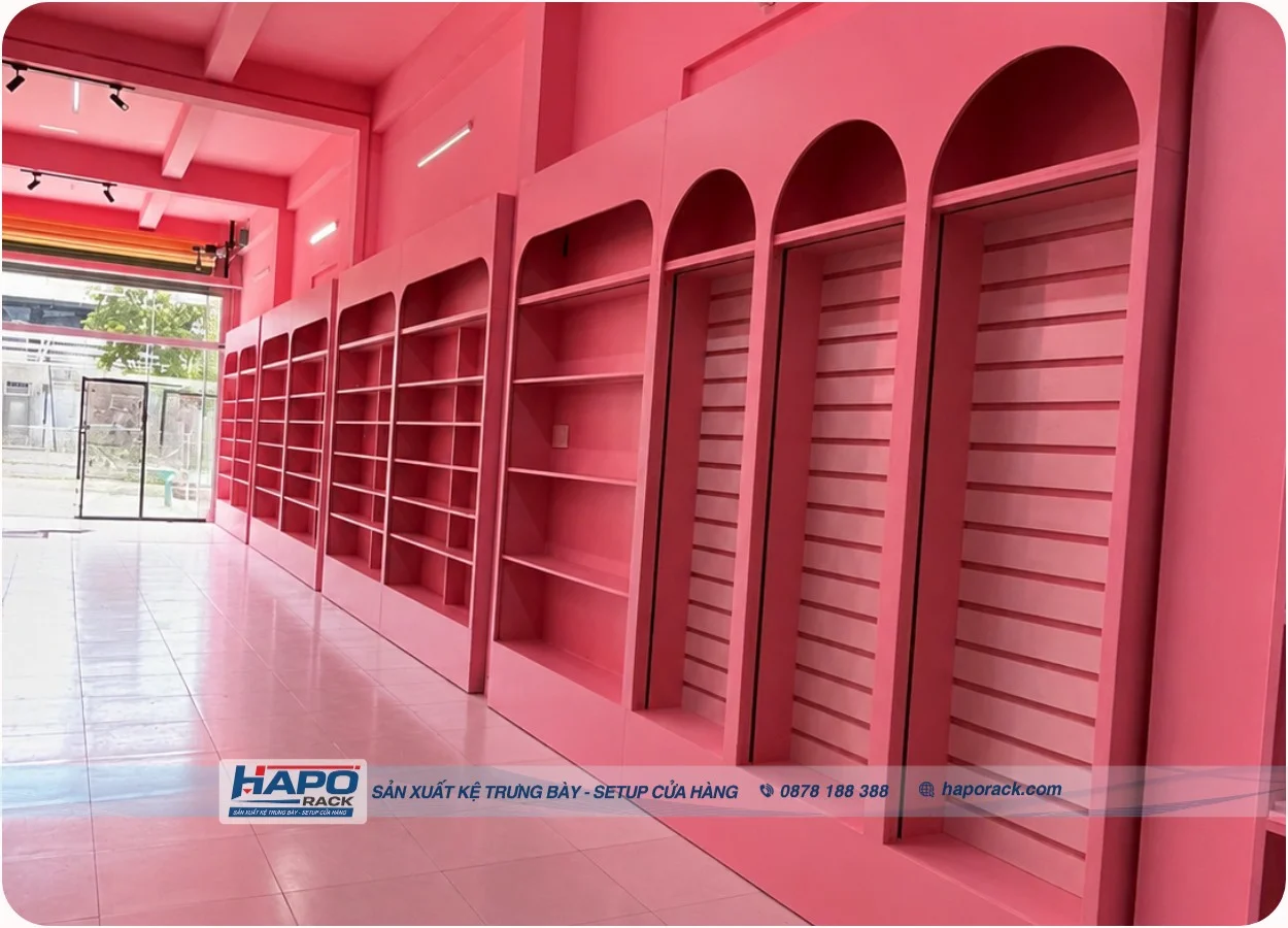 Kệ Mỹ Phẩm Sát Tường Đẹp, Tối Ưu Không Gian