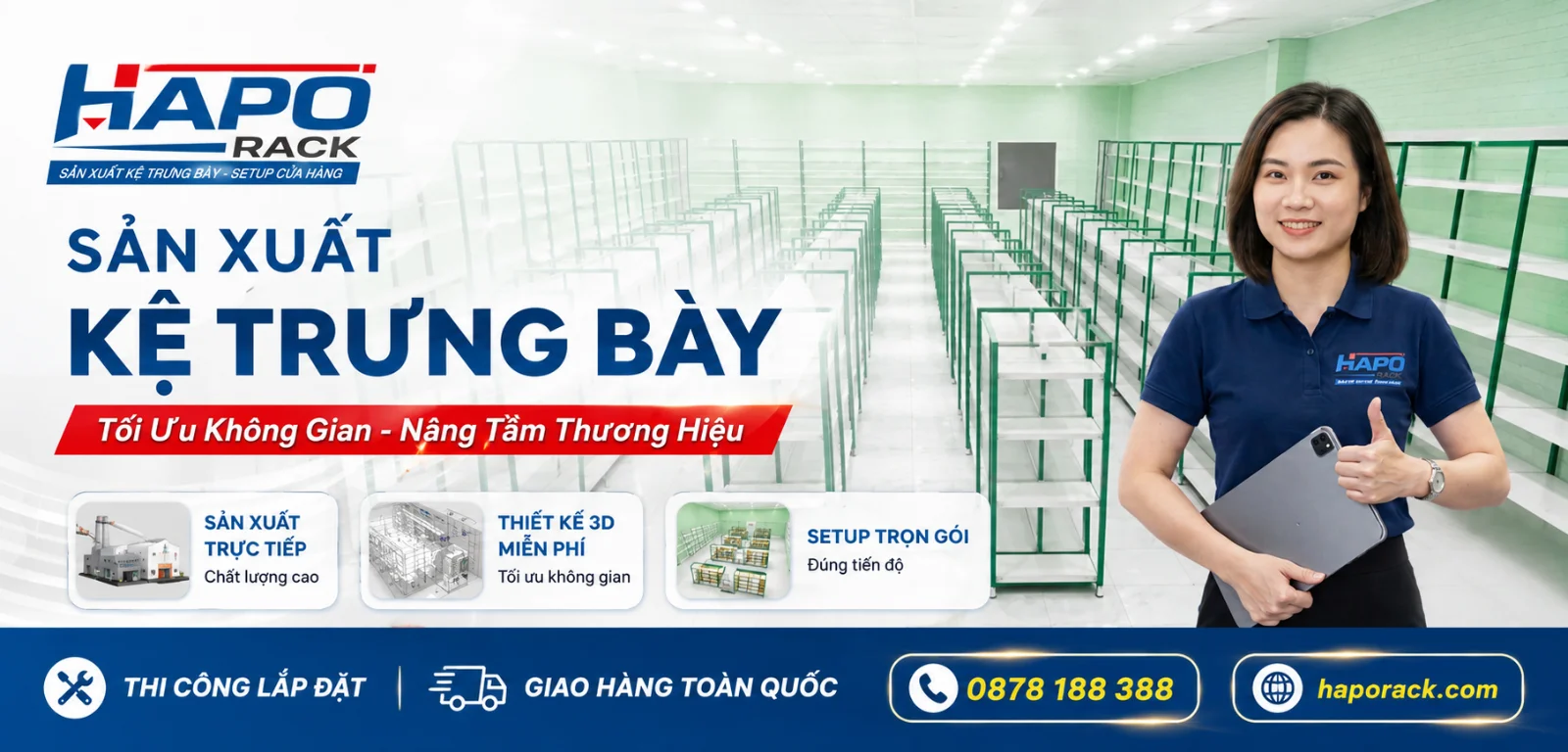 Kệ Siêu Thị Giá Xưởng Tại TP. Hồ Chí Minh – HAPO Rack