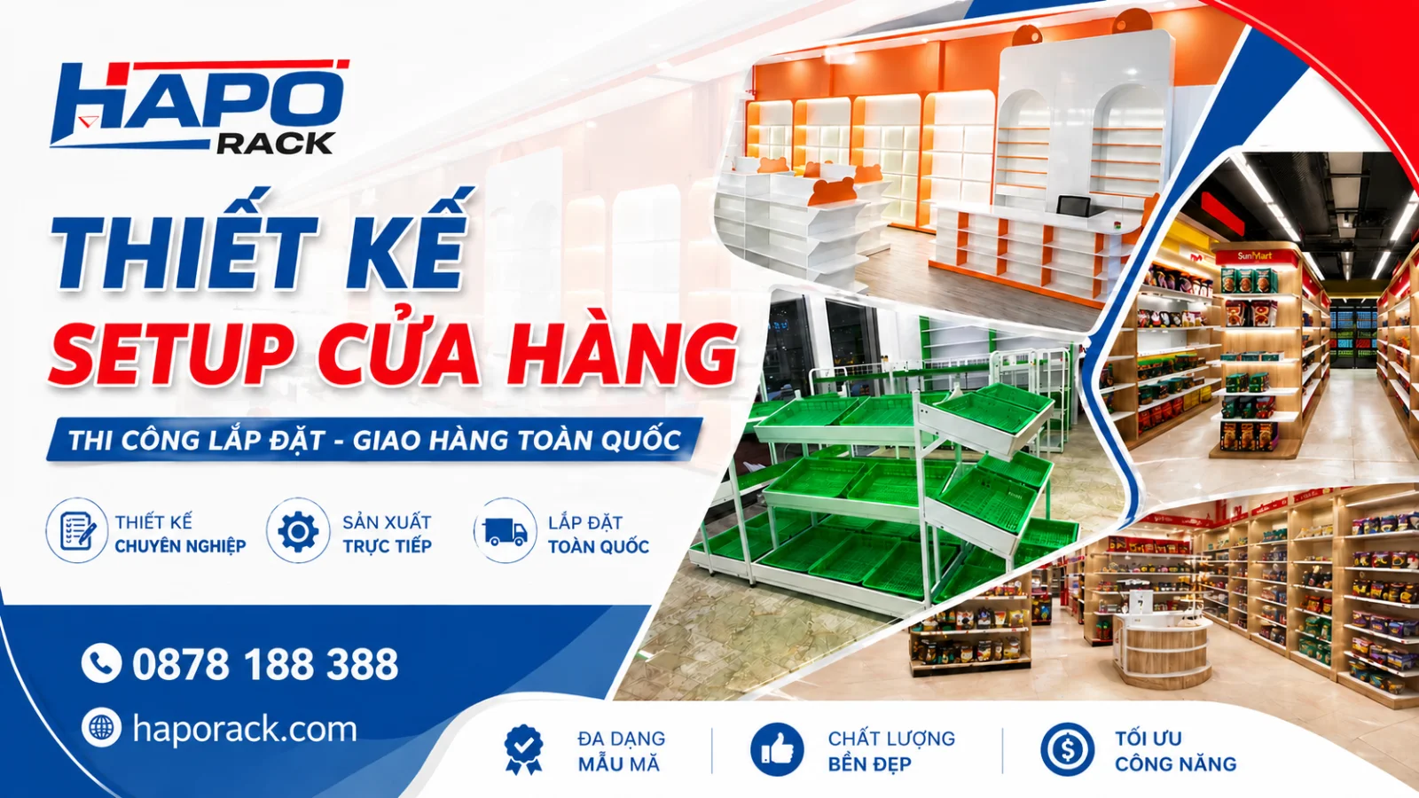 Sản Xuất Kệ Siêu Thị Tại P. Tân Thuận TP. Hồ Chí Minh – Giá Xưởng, Không Trung Gian