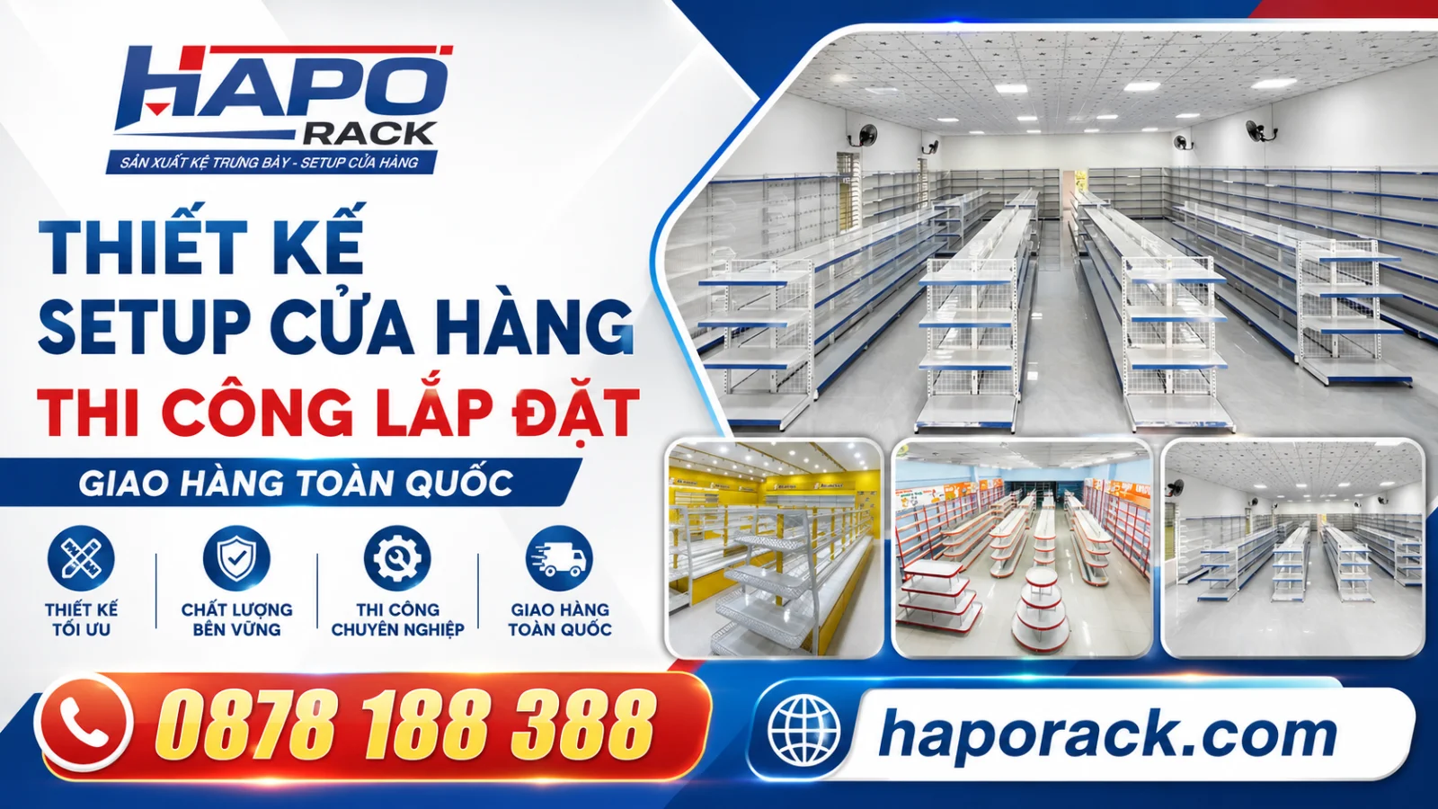 Thi Công Kệ Siêu Thị Trọn Gói Tại P. Bình Long Đồng Nai Giá Tốt