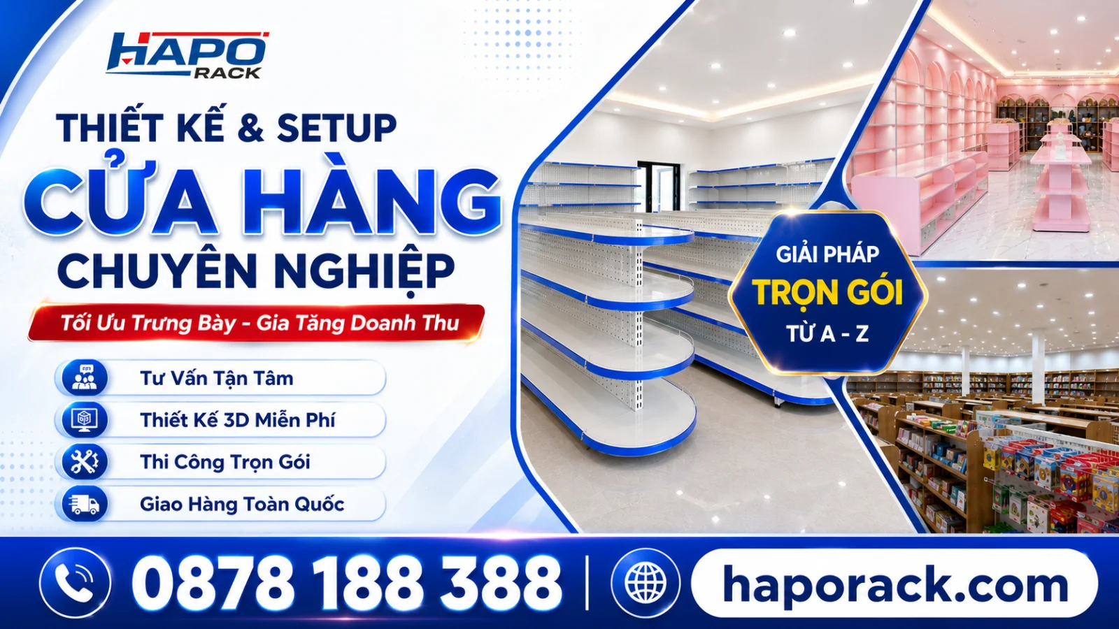 Thiết Kế Và Sản Xuất Kệ Siêu Thị Tại Vĩnh Long