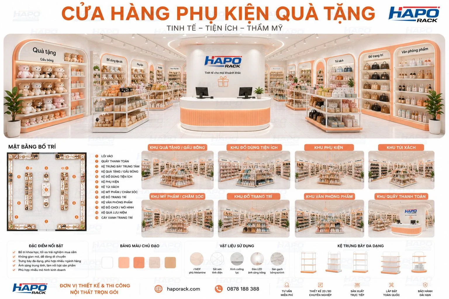 Thiết Kế Cửa Hàng Phụ Kiện Quà Tặng Tại Bạc Liêu