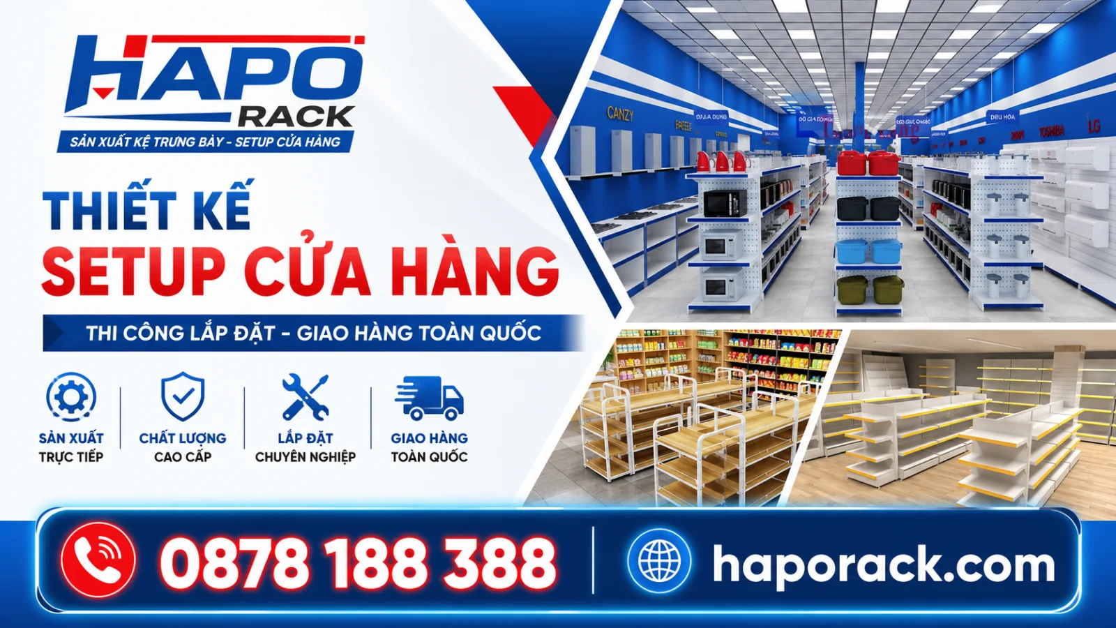 Xưởng Gia Công Kệ Siêu Thị Chất Lượng Cao Tại P. Phước Bình Đồng Nai