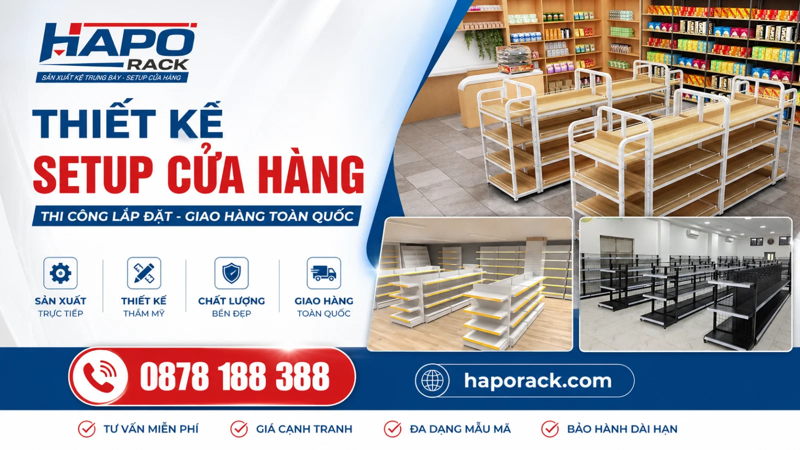 Xưởng Kệ Siêu Thị Tại P. Bình Phước Đồng Nai Thiết Kế Setup Trọn Gói